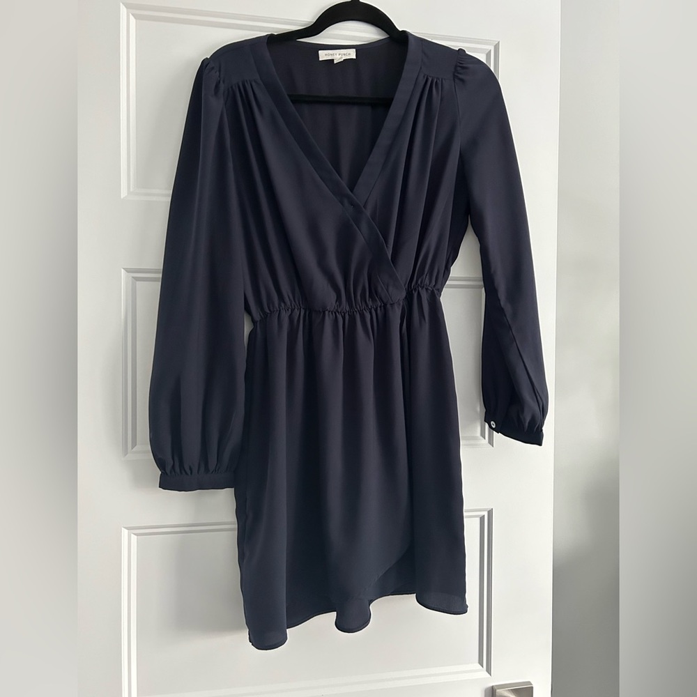 Honey Punch Navy tunic dress size Medium